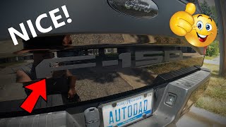 Applying F150 decal to the tailgate [upl. by Manheim201]