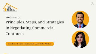 Webinar on Principles Steps amp Strategies in Negotiating Commercial Contracts  LLS [upl. by Funda770]