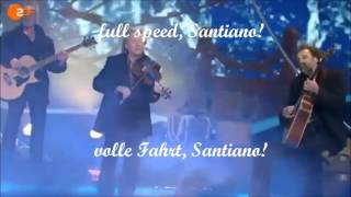 Santiano  English and German Lyrics [upl. by Adlemi316]