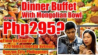 Food Review Dinner Buffet at Finio Restaurant for only Php295 [upl. by Niatirb]