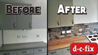 HOW TO APPLY DCFIX  BUDGET KITCHEN MAKEOVER  CREATE YOUR WORLD [upl. by Lerual]