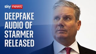 Deepfake audio of Sir Keir Starmer released on first day of Labour conference [upl. by Curtice]