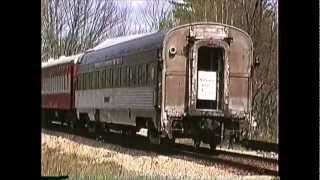 NHN gravel train with caboose and a passenger extra 05041991 [upl. by Gittle335]