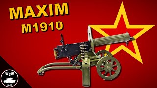 Maxim M1910  La Ametralladora Pesada Soviética [upl. by Yrod808]