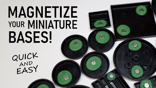 How to MAGNETIZE your Miniature Bases for Storage and Transport Quick and Easy [upl. by Rattray]