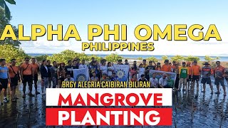 Mangroves Planting Initiated by Alpha Phi Omega Philippines  Biliran [upl. by Oicinoid]