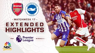 Arsenal v Brighton  PREMIER LEAGUE HIGHLIGHTS  12172023  NBC Sports [upl. by Aicre]