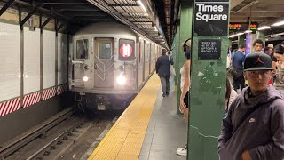 Bombardier R62A 1 Train at Times Square42nd Street [upl. by Dola464]