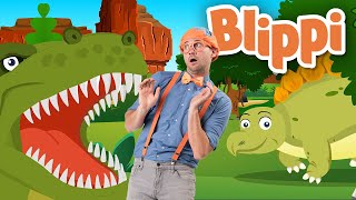 Blippi  Dinosaur Song  MORE   Songs for Kids  Educational Videos for Kids [upl. by Adnauqaj]