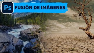 ✅ Como fusionar imágenes en Photoshop 🤯 [upl. by Beesley]