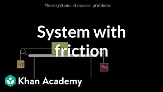 Three box system problem  Forces and Newtons laws of motion  Physics  Khan Academy [upl. by Boser]