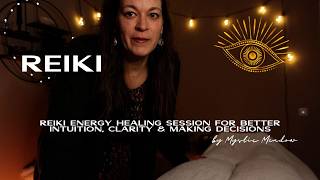 ASMR Reiki energy healing session for better intuition clarity amp making decisions  Third Eye [upl. by Demmahum]