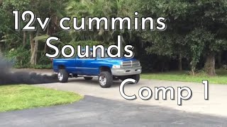 12V Cummins Sounds rolling coal and more Compilation 1 [upl. by Stephenson]