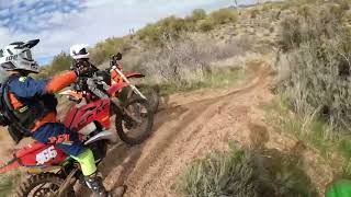 Soggy socks motorcycle single track ride dirty dirt bikes and wet boots [upl. by Berky]