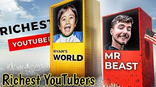 Richest YouTubers in the World – Who’s Making Millions MrBeast mrbeast [upl. by Relyk]