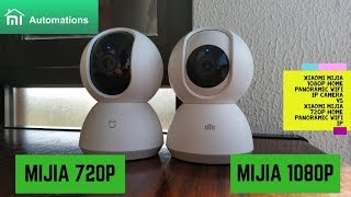 Xiaomi Mijia 1080P VS 720p  360º Home Panoramic WiFi IP Camera MiAutomations [upl. by Gatian844]