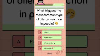 What triggers the most common type of allergic reaction in people 🤧 [upl. by Kozloski]