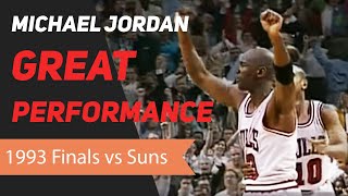 Michael Jordan 1993 NBA Finals Great Performance [upl. by Edlun]