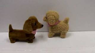 Walking Barking Toy Dogs  Beagle Dachshund Labradoodle [upl. by Rowley816]