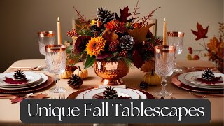 🍂STUNNING FALL TABLESCAPES Easy Centerpieces You Can DIY [upl. by Armin]