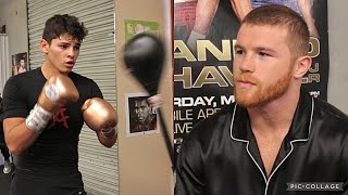 CANELO WATCHES RYAN GARCIA DESTROY THE FIERCE REFLEX BAG INSANE RYAN GARCIA SPEED [upl. by Ille915]