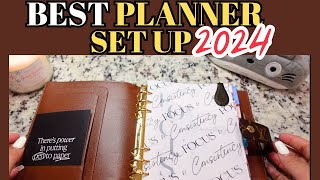 MY BEST PLANNER SETUP for 2024  LV GM AGENDA Erin Condren Inserts [upl. by Rask]