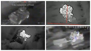 Russian Sudoplatov FPV drones attack AFU troops and vehicles even at night using thermal vision [upl. by Prinz315]