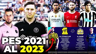 PES 2021 actualizado al 20232024  OPTION FILE PS4  PS5  PC  TUTORIAL [upl. by Enitsirk]