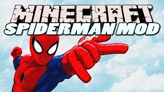 Minecraft Mods  SPIDERMAN MOD Swing from Webs  Mod Showcase [upl. by Corrianne280]