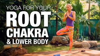 Yoga for your 1st Chakra  Root Chakra amp Lower Body Yoga Class  Five Parks Yoga [upl. by Elurd]