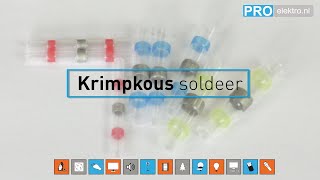 Krimpkous soldeer  Pro Elektro BV Emmen [upl. by Farmann]