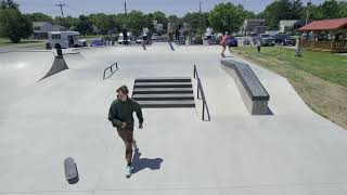 Railyard Skate Park  Drone  Grand Opening  Lockport NY  6152024 [upl. by Maegan126]