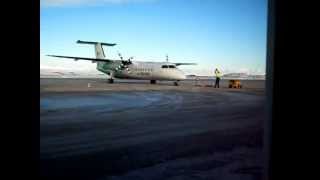 Widerøe Bombardier Dash8 in Kirkenes airport [upl. by Ahtaga]