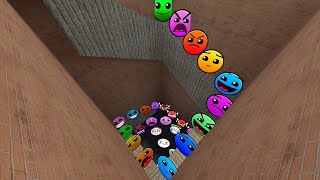 ALL FULL GEOMETRY DASH EMOJI 2D NEXTBOTS FUN MADE NEW UPDATE In Garrys Mod [upl. by Ardnasxela]