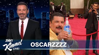 Jimmy Kimmel on the 2021 Oscars amp Guillermo on the Red Carpet [upl. by Anirhtak]