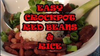 EASY CROCK POT RED BEANS AND RICE [upl. by Zindman]