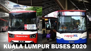 Buses in Kuala Lumpur Malaysia 2020 4K [upl. by Lavena41]