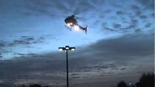 LOS ANGELES POLICE DEPARTMENT LAPD HELICOPTER landing at Warner Center [upl. by Dirfliw100]