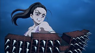 Hinatsuru sudden attack with kunai  Demon Slayer Episode 8 [upl. by Sral]