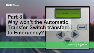 Technical FAQs  Why won’t the Automatic Transfer Switch transfer to Emergency [upl. by Xuaeb]