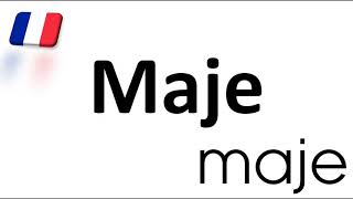 How to Pronounce Maje CORRECTLY French Fashion Brand Pronunciation [upl. by Meedan]