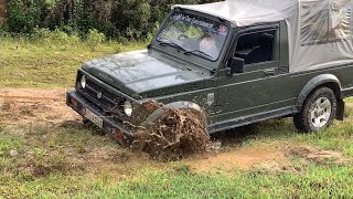 Maruti suzuki gypsy king trying 2wd and 4wd mode  4x4 offroad story [upl. by Nishi644]