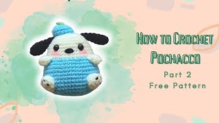 Mini Pochacco crochet 22  Amigurumi for beginners MiniDolly [upl. by Nailuj]