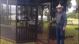 SNAPP® screen Porch Screen Project Review  DeWayne from TX [upl. by Cirre]