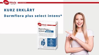 Kurz erklärt Darmflora plus select intens  hochdosierte Milchsäurebakterien [upl. by Aloek2]