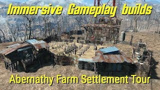 Abernathy Feeder Farm Settlement Tour Immersive Gameplay mod [upl. by Nnaecarg395]