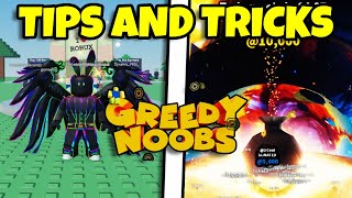 Top 5 TIPS AND TRICKS in GREEDY NOOBS NEW DONATION GAME [upl. by Ahsit580]