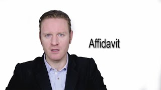 Affidavit  Meaning  Pronunciation  Word World  Audio Video Dictionary [upl. by Zerat]