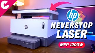 HP Neverstop MFP 1200W Laser Printer Unboxing amp Overview [upl. by Irroc285]