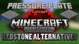 Pressure Plate Concept  Minecraft  PE  How to make a Pressure Plate in Minecraft Pocket Edition [upl. by Salema]